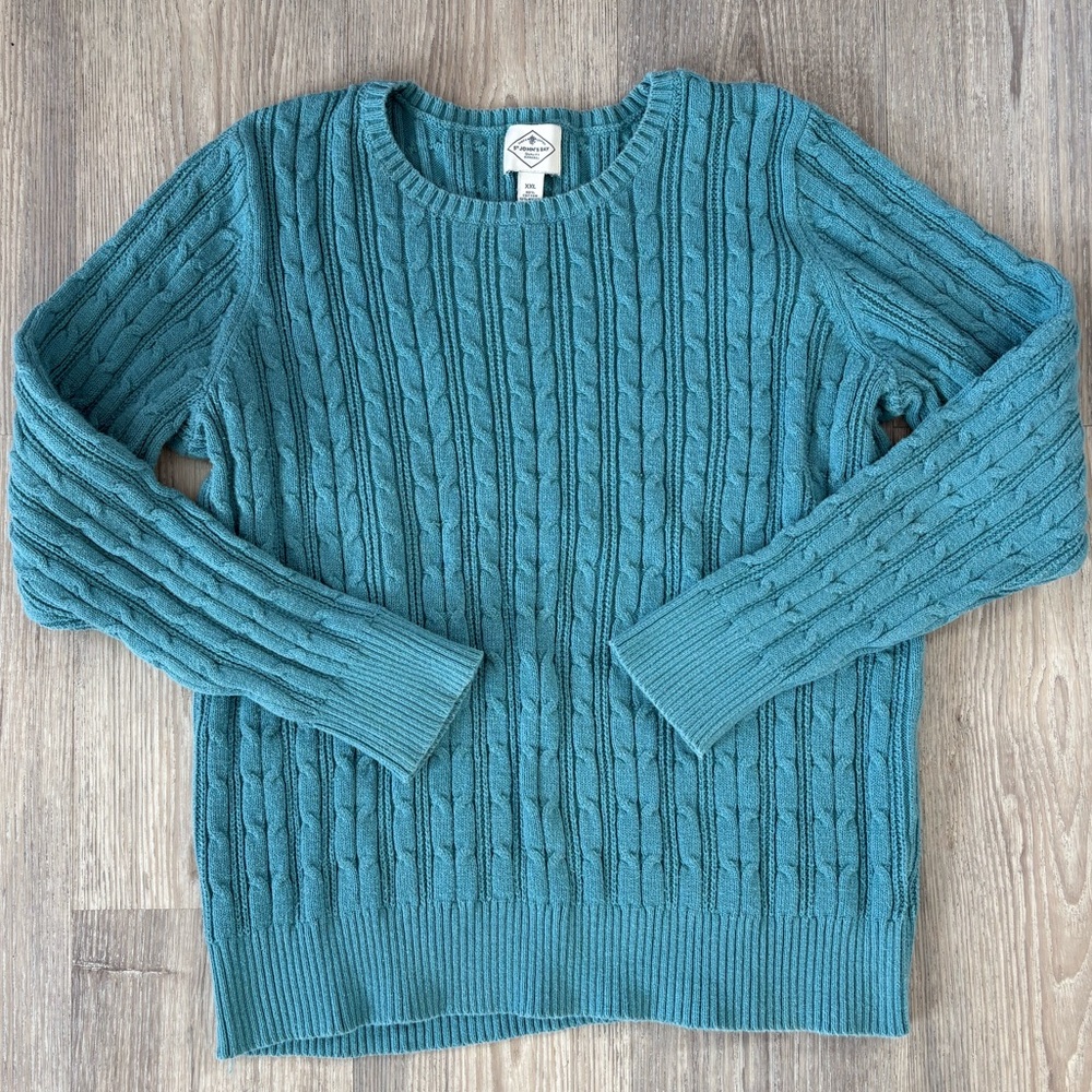 St John’s Bay Blue Knit Sweater